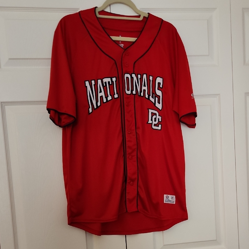 Majestic Nationals Red Jersey